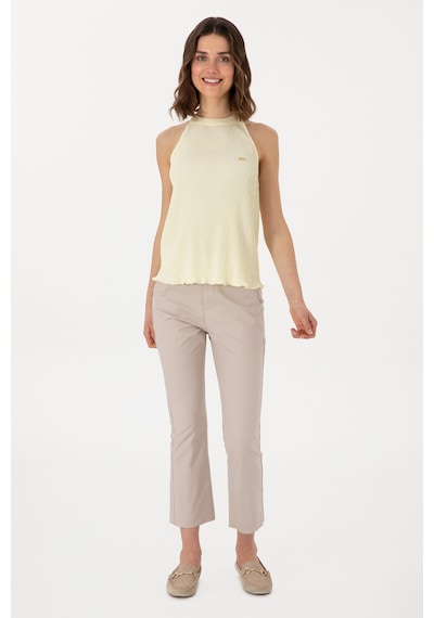 U.S. Polo Assn. Kadın Limon Kolsuz Bluz 50299511-VR035