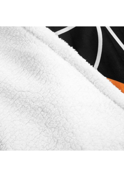Basketbol Oyunu Sherpa Battaniye, 152,4 Cm X 127 Cm, Siyah Ve Turuncu Çok Renkli