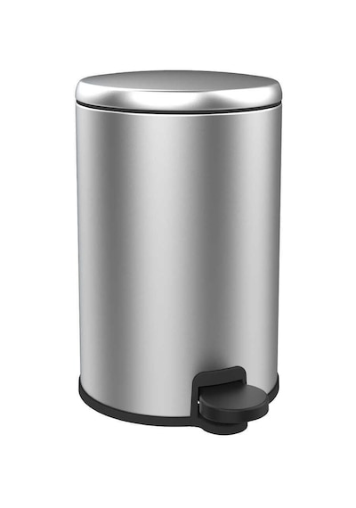 Primanova Cigo 3 Lt Banyo Mutfak Ofis Çelik Çöp Kovası - Metalik Inox
