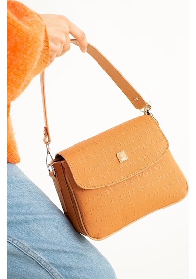 Just Polo Kadın Kabartma Desenli El Ve Omuz Çantası 234073mh Taba 89688160