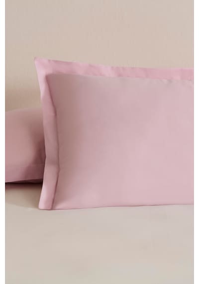 Karaca Home Basic Volanlı 2'li Yastık Kılıfı Pudra 50x70 Cm Pudra