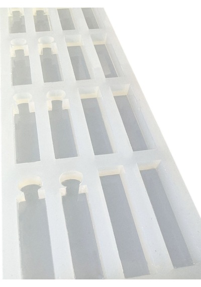Epoksi Çoklu Silikon Kalıp I Ve İ Harfi Anahtarlık Reçine Seri Döküm Kalıbı 4 Cm 10 Lu
