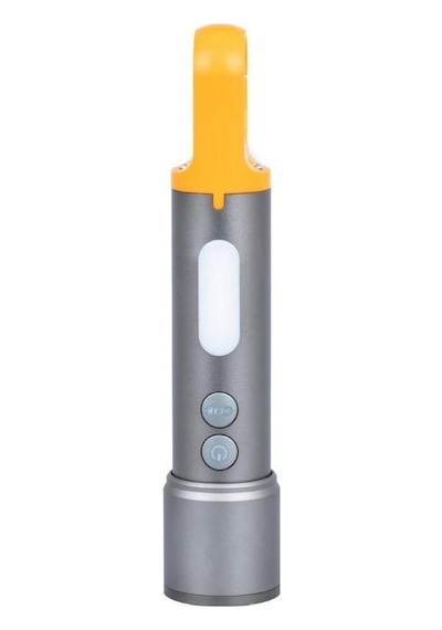 Powerdex Pd-3900 Çok Fonksiyonlu Zoomlu Şarjlı El Feneri Gri
