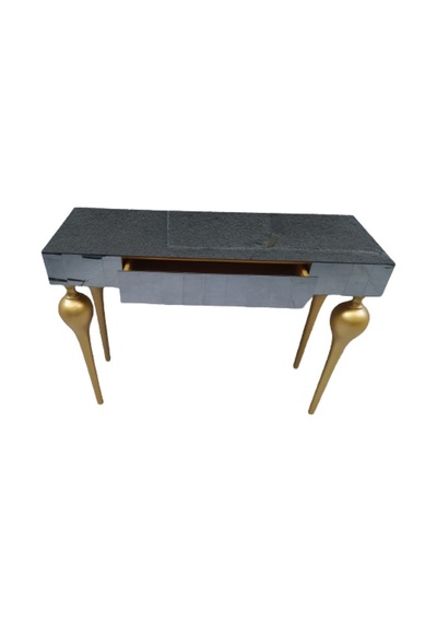 Dresuar Tombul Ayak Model Kayın Torna Mdf Tabla Parlak Gold Boya (377599327) Altın