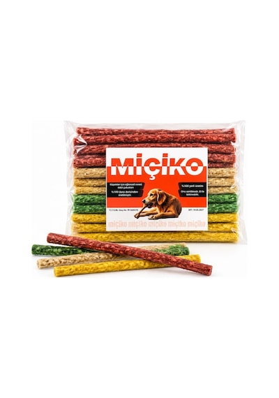 Renkli Munchy Çubuk Köpek Ödülü 12 Cm 325 Gram