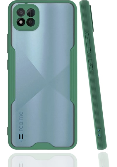 Cosmotex Newface Realme C11 2021 Kılıf Platin Silikon - Yeşil