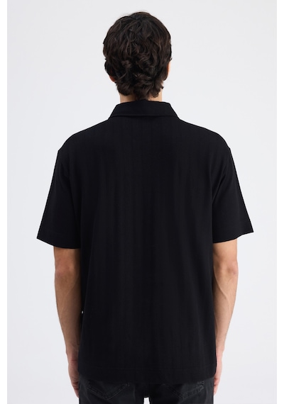 D's Damat Ds Damat Regular Fit Siyah Düz T-shirt 6hc144701222m 001