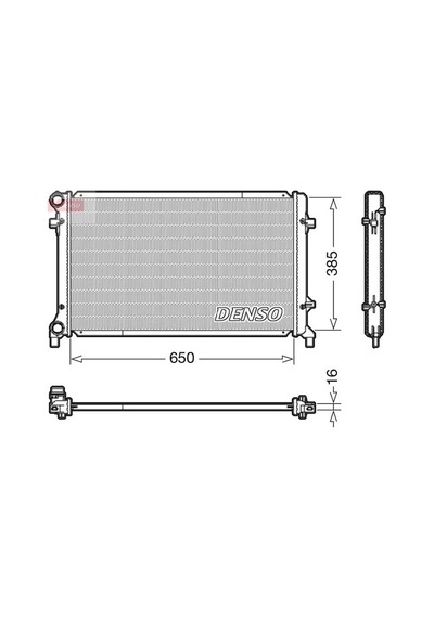 Audi A3 Motor Radyatoru 1.6 Fsi 2005-2008 Bag Blf Blp Denso Drm02014