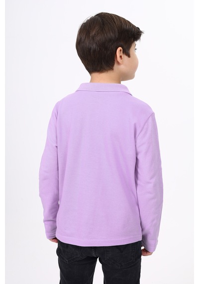 Toontoy Kids Toontoy Unisex Çocuk Nakışlı Tişört Lila