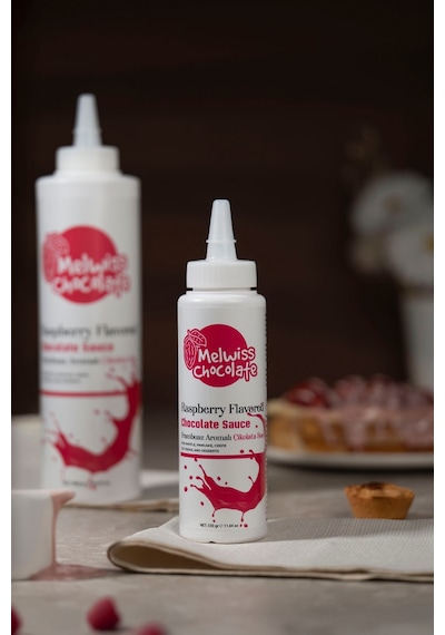 Melwiss Chocolate Frambuaz Aromalı Çikolata Sosu - Waffle Pankek Sosu 330 G