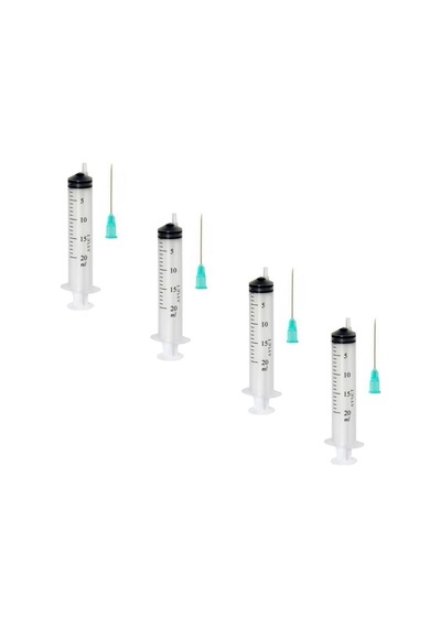 Ayset 20Cc Enjektör 3 Parça 21G Yeşil İğneli 20Ml Şırınga 600 Ade