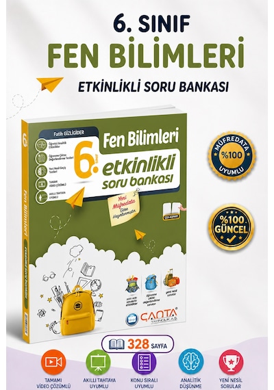 Çanta Yayınları 6. Sınıf Fen Bilimleri Soru Bankası Maarif Model