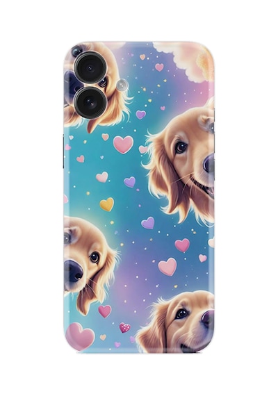 Apple İphone Uyumlu 16 Kılıf Boutique Baskılı Resimli Kalp Ve Köpek Pcode -034
