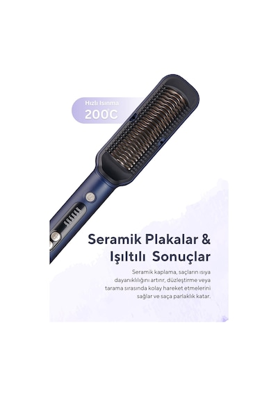 Kumtel HHSB-01 Seramik Saç Düzleştici Fırça