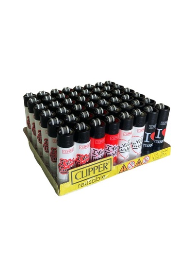 Clipper Pocket Turkey Desenli Taşlı Çakmak 48 Adet 0008