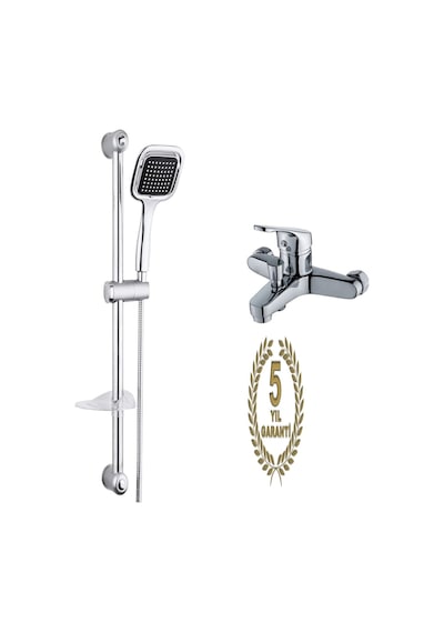 Moonshop Kare Sürgülü Duş Takımı Seti Ve Banyo Bataryası