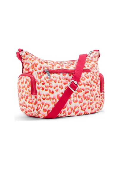 Kipling Kıplıng Gabb S Küçük Boy Omuz Çantası Pembe Latın Cheetah Pembe