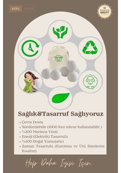 Yün Kurutma Topları 3 Lü Paket
