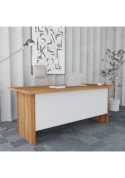 Oliver 5'li Ofis Takımı  Model 4 Çam Beyaz