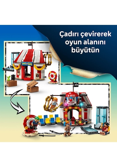 LEGO® ONE PIECE Palyaço Buggy'nin Sirk Çadırı 75637 - 8 Yaş ve Üzeri Çocuklar için Yaratıcı Oyuncak Yapım Seti (573 Parça)