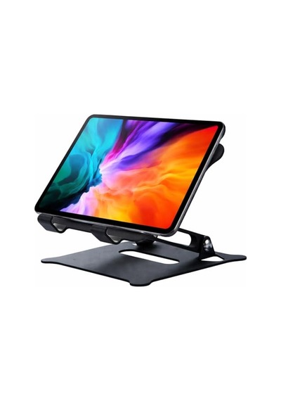 Ayarlanabilir Katlanabilir Tablet Standı 370g Paslanmaz Çelik Tablet Tutucu, Açı Ayarlı, Portatif Masaüstü Tabl Çok Renkli