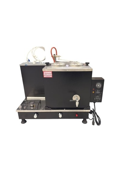 Demsu Plus 2 Demlikli Elektrik + Gazlı Full Otomatik Çay Kazanı - Siyah