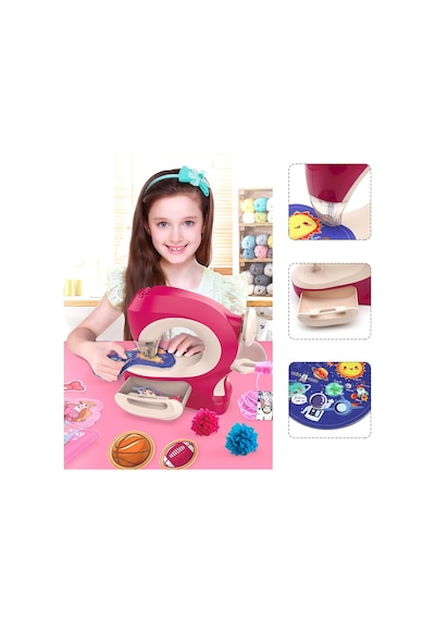 Gerçekten Diken Dikiş Makinesi Full Set Çocuklar İçin Eğitici Dikiş Oyun Seti