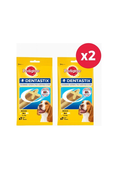 Pedigree Dentastix Medium Köpek Ödülü 7'li 180 Gr 2 Adet