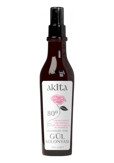 Akita 80 Derece Geleneksel Türk Gül Kolonyası 250 ML
