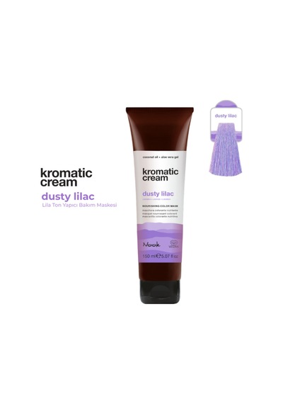 Nook Kromatic Cream Dusty Lilac Lila Ton Yapıcı Işıltı Veren Saç Maskesi 150ml-pastel Lila Saç Cilası