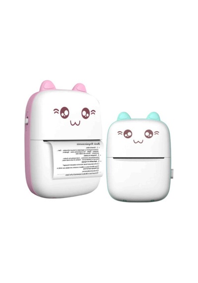 Veraura Lifestyle Sevimli Mini Taşınabilir Yazıcı Printer Sarı