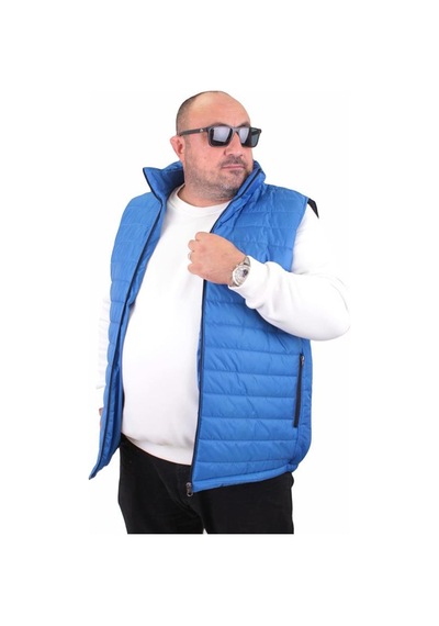 Starbattal Büyük Beden Jessica Su Itici Yelek 22810 Saks - 2Xl Saks Mavisi