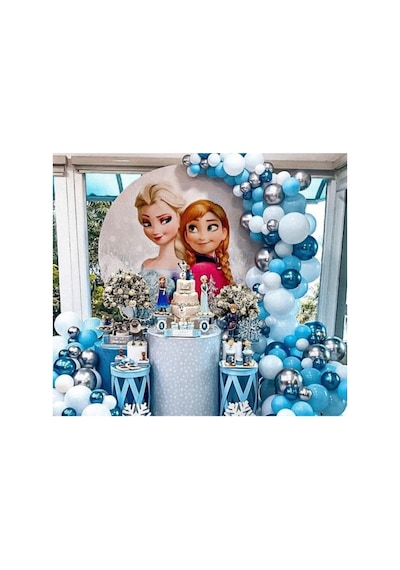 Elsa Frozen Konsept Balon Zinciri 100 Adet Mix