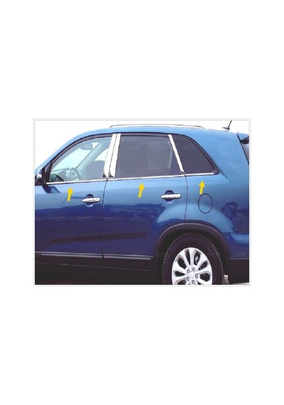 Agtuning Kia Sorento Krom Cam Çıtası 6 Parça 2009-2015 Arası P.Çelik