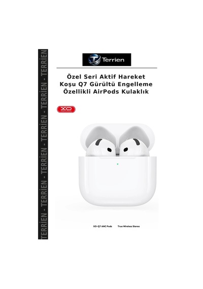 Özel Seri Aktif Hareket Koşu Q7 Gürültü Engelleme Özellikli Airpods Kulaklık