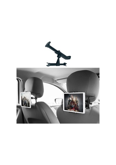 Oto Koltuk Arkası Telefon Tablet Tutucu Ayarlanabilir 360 Derece Dönebilen Pratik Stand