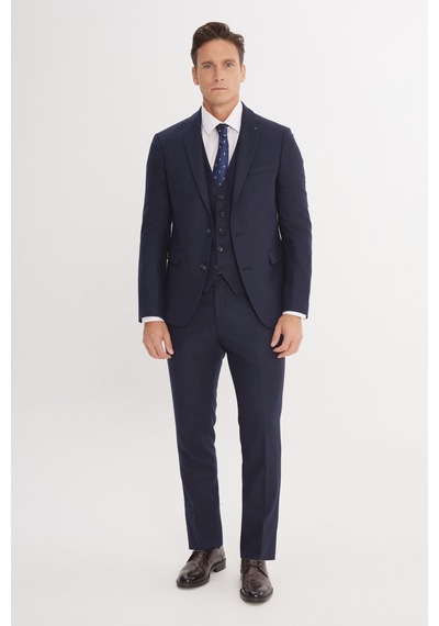 Altınyıldız Classıcs Erkek Lacı Slim Fit Dar Kesim Kırlangıç Yaka Desenli Yelekli Takım Elbise Altınyıldız Classıcs Erkek Lacı Slim Fit Dar Kesim Kırlangıç Yaka Desenli Yelekli Takım Elbise