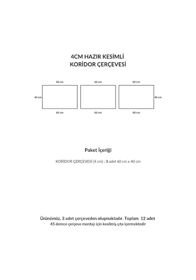 Diecor Dekoratif Boyanabilir 4 Cm Antre Ve Koridor Çerçevesi Muhteşem Duvar Çıtası Tasarımı Yeşil Model:xa276
