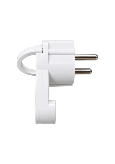 Depa Slim Topraklı Erkek Fiş Beyaz L Tip Fiş Plastik 220 Volt Mobilya Ve Dolap Arkası Dar Yerler İç