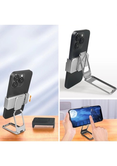360 Derece Dönen Tüm Telefon Tipleri İle Uyumlu Metal Telefon Standı Braket Çok Renkli