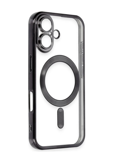 Newface Apple iPhone Uyumlu  16 Kılıf Kross Magneticsafe Kapak Siyah