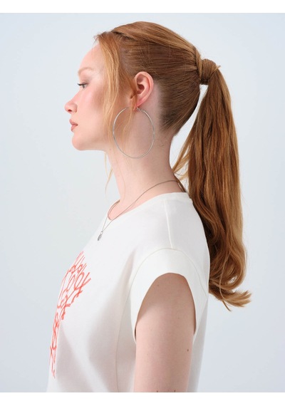 Loft Beyaz Kadın T-shirt Lf2038770 Beyaz