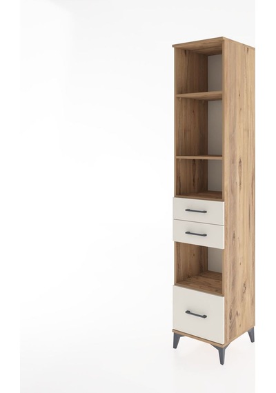 Hyperion Dolap 4 Raflı 3 Çekmeceli 44x44x221 Çam-aytaşı Çam