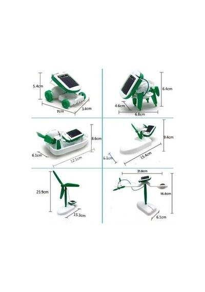 Hubrendy Emin Güneş Enerjili Robot Oluşturma Seti Solar Kit 6 İn 1