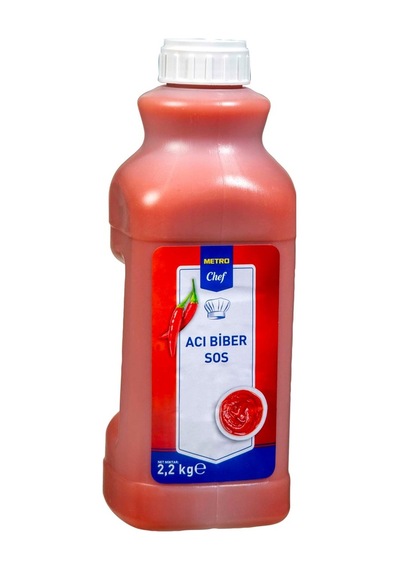 Metro Chef Acı Sos 2,2 Kg - Büyük Boy Profesyonel Acı Sos Tarı
