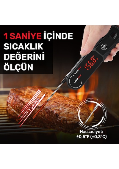 Thermopro Tp622 Daldırma/saplama Izgara/barbekü/mangal Et Gıda Ölçme Pişirme Termometresi