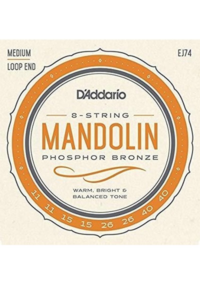 D'addario Ej74 Ej Serisi Mandolin Tel Seti Medium Tension