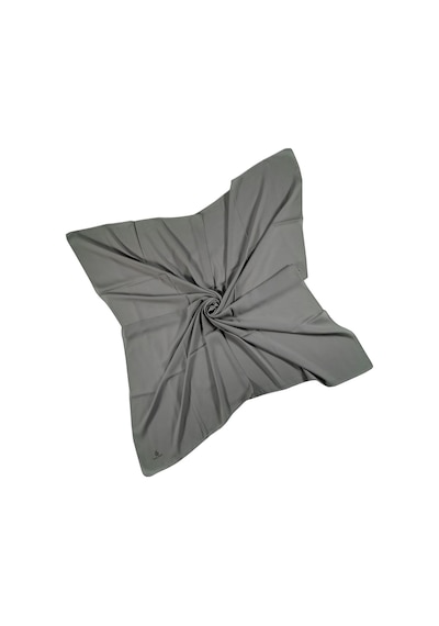 Mim Eşarp Mısırlı Eşarpları Queen Krep Düz Renk Eşarp 110x110 Cm Gümüş