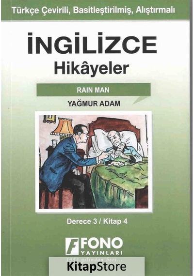 Yağmur Adam-İngilizce Hikayeler Derece 3 Kitap 4- Fono Yayınları