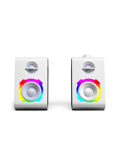 Soaiy SH20 Taşınabilir Kablosuz Bluetooth Gaming Hoparlör RGB Oyuncu Hoparlörü Şeffaf Tasarım - ZORE-219596